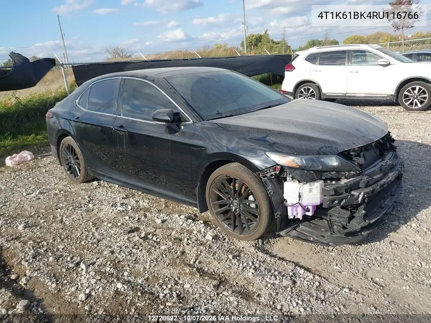 TOYOTA CAMRY 2024, VIN 4T1K61BK4RU116766
