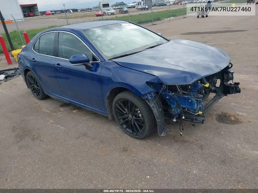 TOYOTA CAMRY 2024, VIN 4T1K61AK7RU227460