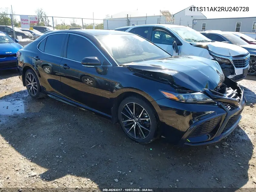 TOYOTA CAMRY 2024, VIN 4T1S11AK2RU240728