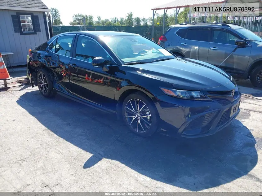 TOYOTA CAMRY 2024, VIN 4T1T11AK5RU870392