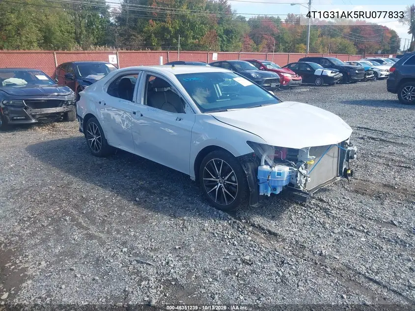 TOYOTA CAMRY 2024, VIN 4T1G31AK5RU077833