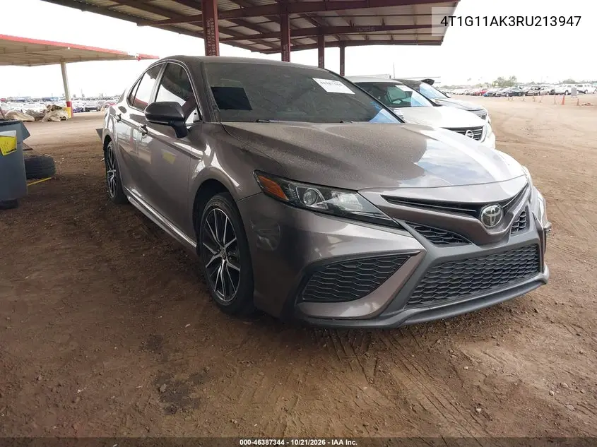 TOYOTA CAMRY 2024, VIN 4T1G11AK3RU213947