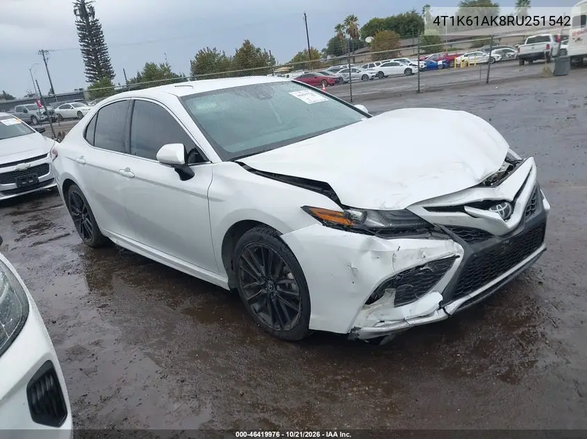 TOYOTA CAMRY 2024, VIN 4T1K61AK8RU251542