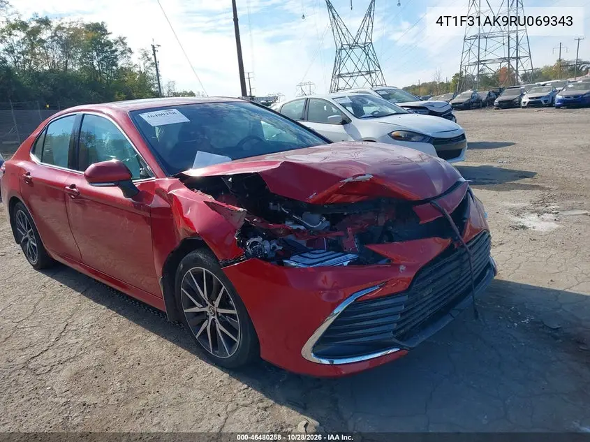 TOYOTA CAMRY 2024, VIN 4T1F31AK9RU069343
