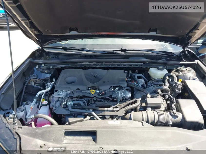 2025 TOYOTA CAMRY VIN 4T1DAACK2SU574026 — фото 10
