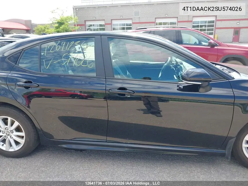 2025 TOYOTA CAMRY VIN 4T1DAACK2SU574026 — фото 13