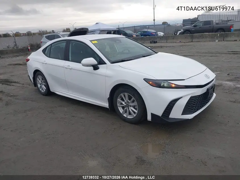 TOYOTA CAMRY 2025, VIN 4T1DAACK1SU619974