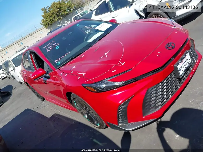 TOYOTA CAMRY 2025, VIN 4T1DAACK4SU143106