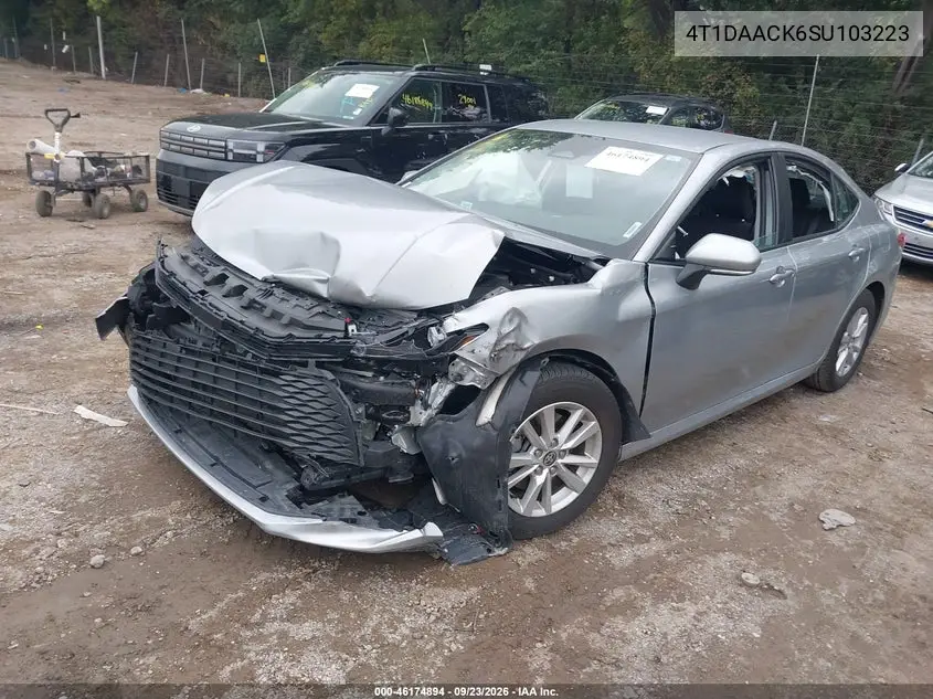 2025 TOYOTA CAMRY VIN 4T1DAACK6SU103223 — фото 2