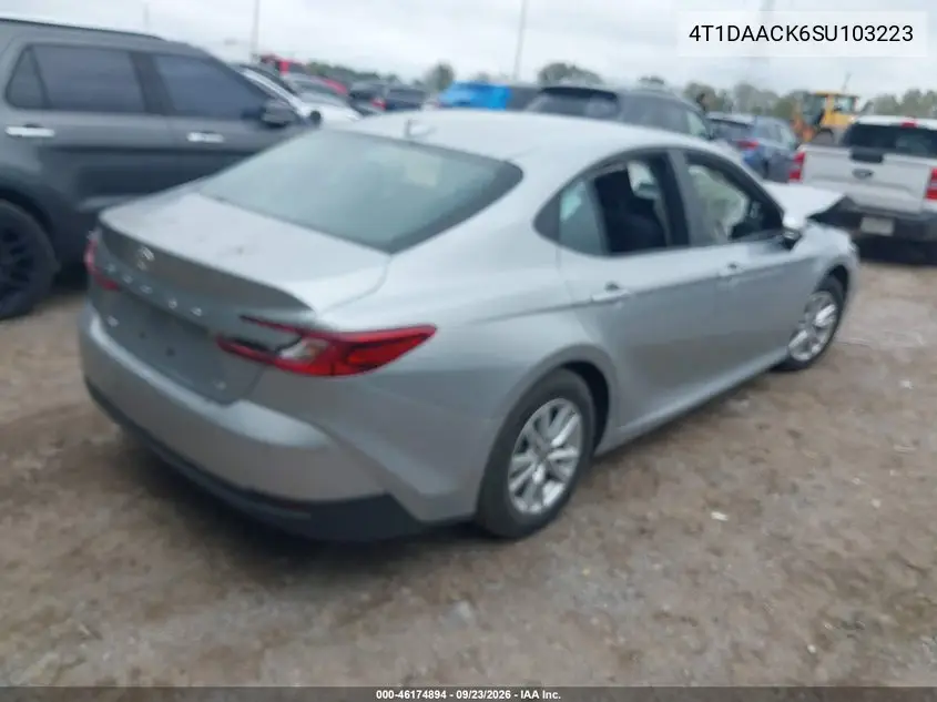 2025 TOYOTA CAMRY VIN 4T1DAACK6SU103223 — фото 4
