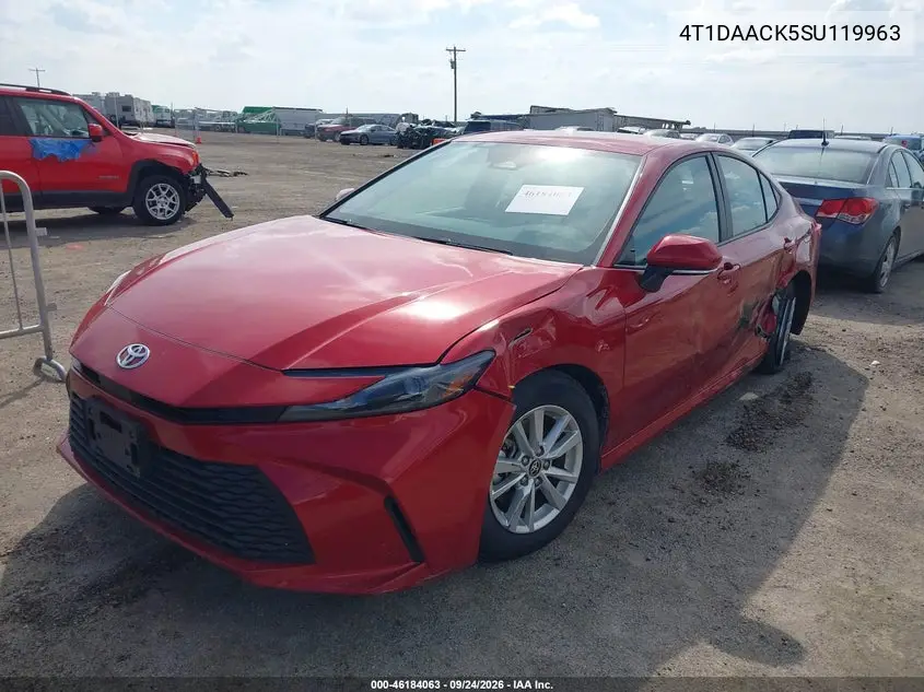 2025 TOYOTA CAMRY VIN 4T1DAACK5SU119963 — фото 2