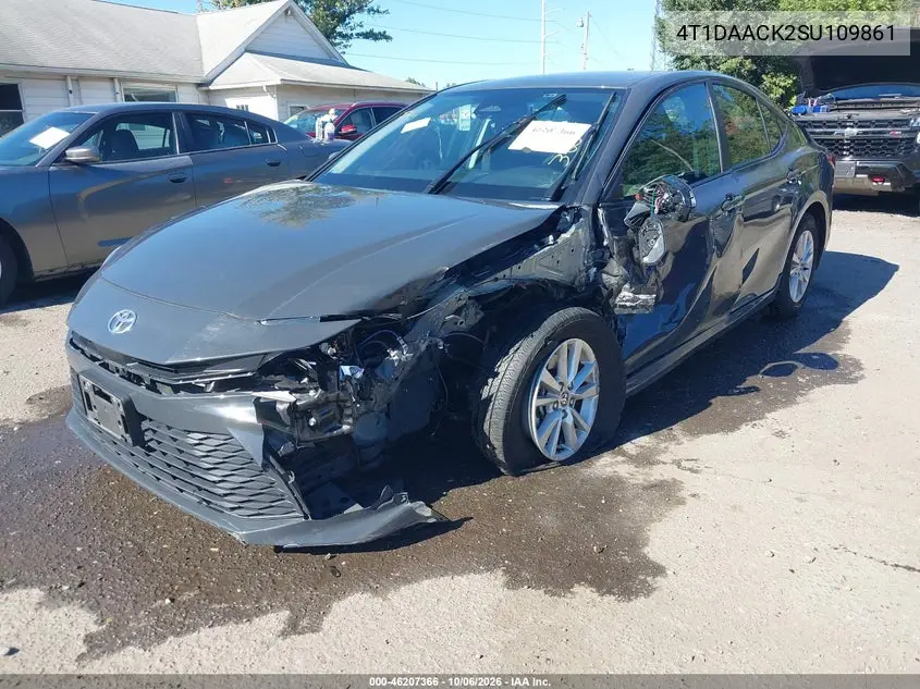 2025 TOYOTA CAMRY VIN 4T1DAACK2SU109861 — фото 2