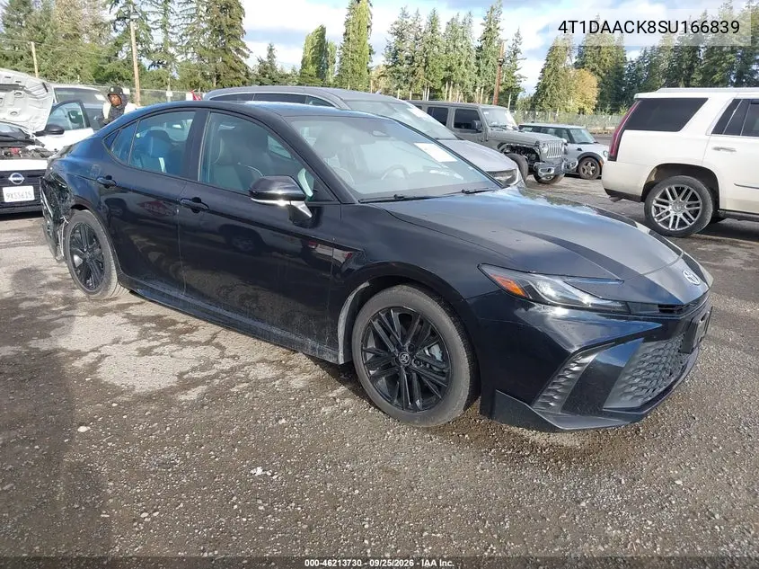 TOYOTA CAMRY 2025, VIN 4T1DAACK8SU166839
