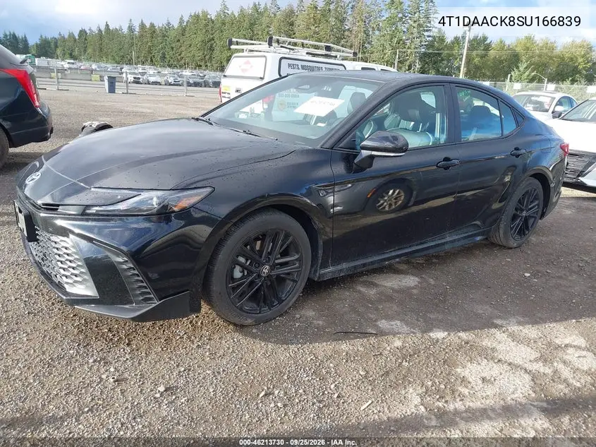2025 TOYOTA CAMRY VIN 4T1DAACK8SU166839 — фото 2