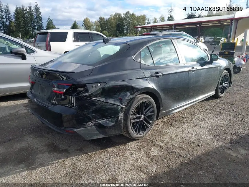 2025 TOYOTA CAMRY VIN 4T1DAACK8SU166839 — фото 4