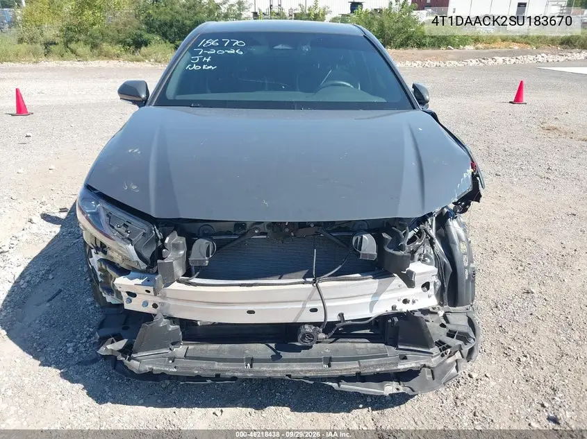 2025 TOYOTA CAMRY VIN 4T1DAACK2SU183670 — фото 12