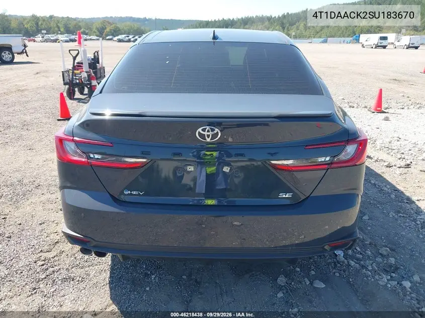 2025 TOYOTA CAMRY VIN 4T1DAACK2SU183670 — фото 16