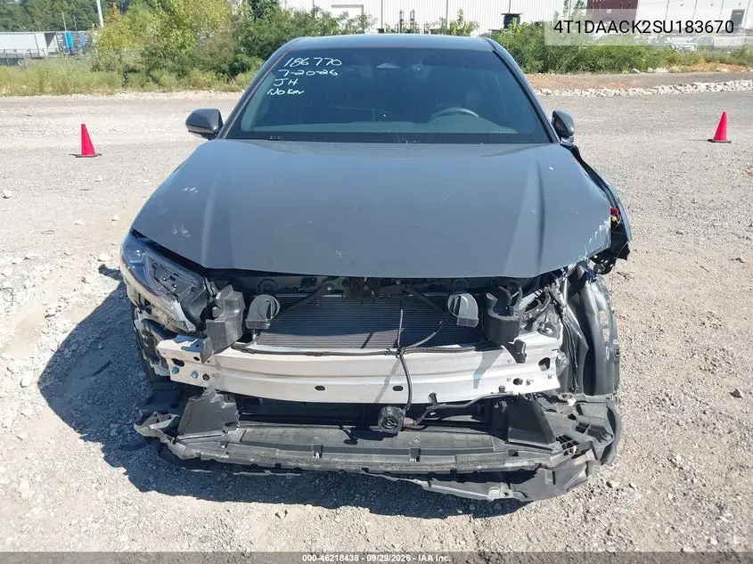 2025 TOYOTA CAMRY VIN 4T1DAACK2SU183670 — фото 6
