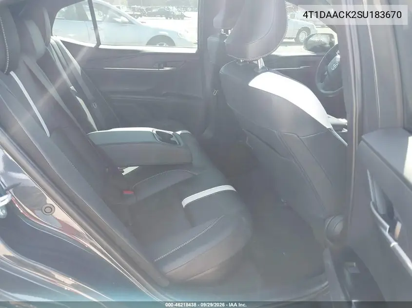 2025 TOYOTA CAMRY VIN 4T1DAACK2SU183670 — фото 8