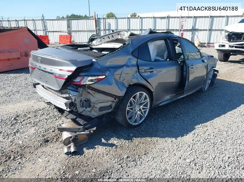 2025 TOYOTA CAMRY VIN 4T1DAACK8SU640188 — фото 4