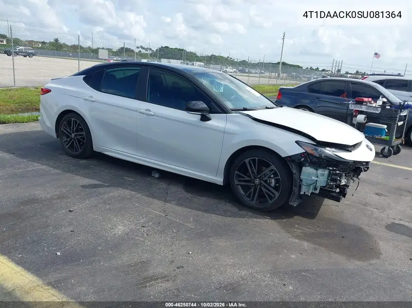 2025 TOYOTA CAMRY VIN 4T1DAACK0SU081364 — фото 2