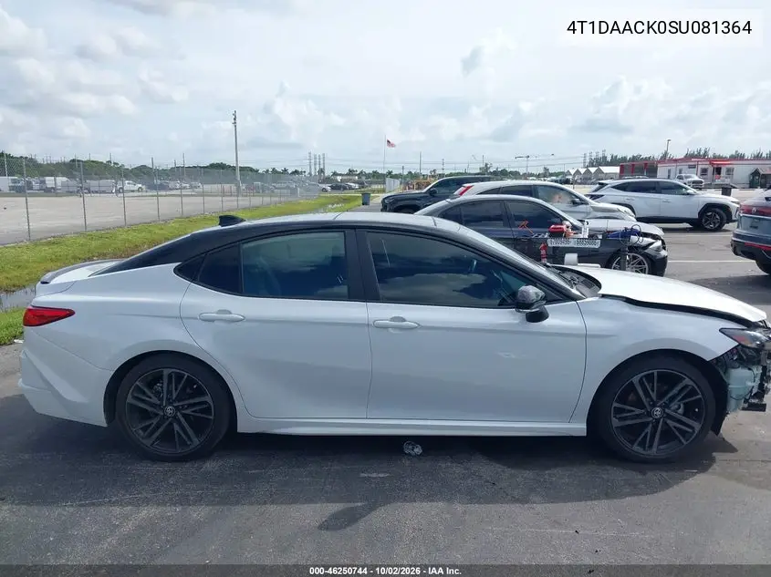 2025 TOYOTA CAMRY VIN 4T1DAACK0SU081364 — фото 14