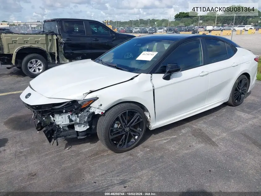 2025 TOYOTA CAMRY VIN 4T1DAACK0SU081364 — фото 3