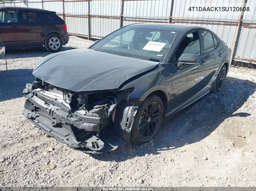 2025 TOYOTA CAMRY VIN 4T1DAACK1SU120608 — фото 2