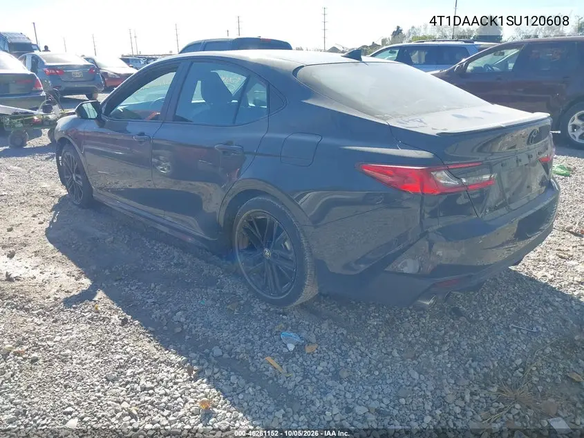 2025 TOYOTA CAMRY VIN 4T1DAACK1SU120608 — фото 3