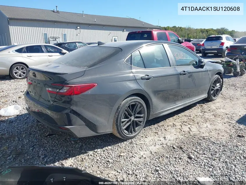 2025 TOYOTA CAMRY VIN 4T1DAACK1SU120608 — фото 4