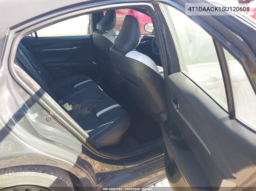 2025 TOYOTA CAMRY VIN 4T1DAACK1SU120608 — фото 8