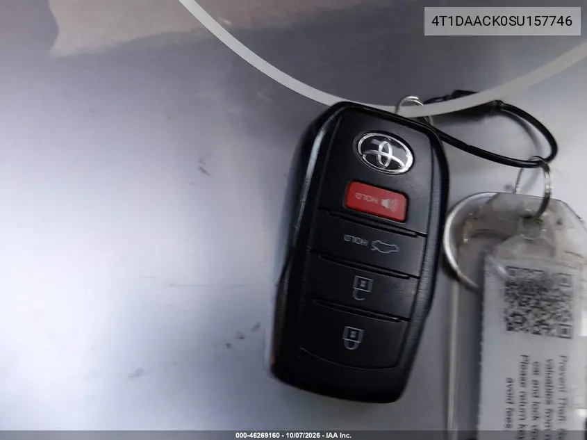 2025 TOYOTA CAMRY VIN 4T1DAACK0SU157746 — фото 11
