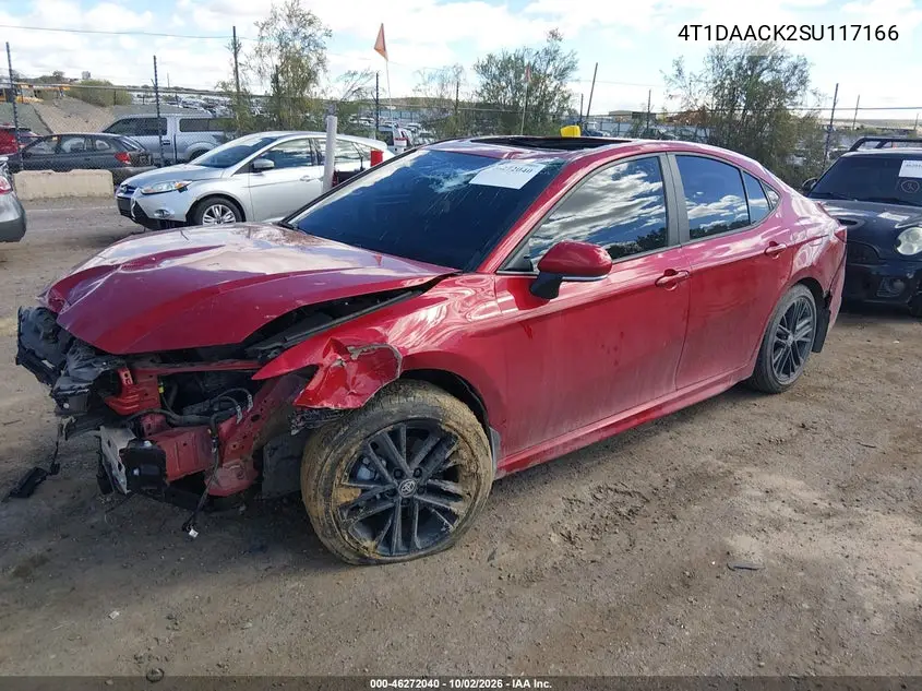 2025 TOYOTA CAMRY VIN 4T1DAACK2SU117166 — фото 2