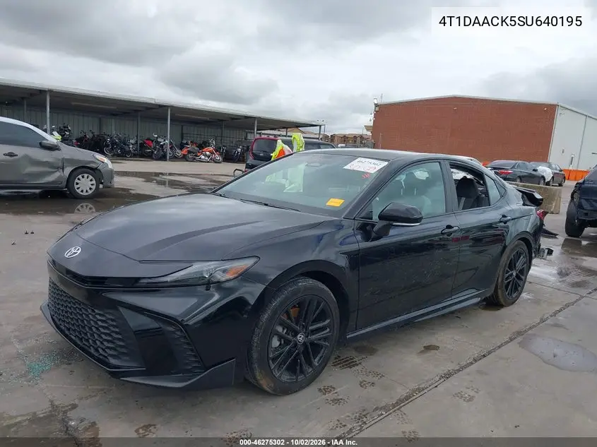2025 TOYOTA CAMRY VIN 4T1DAACK5SU640195 — фото 2