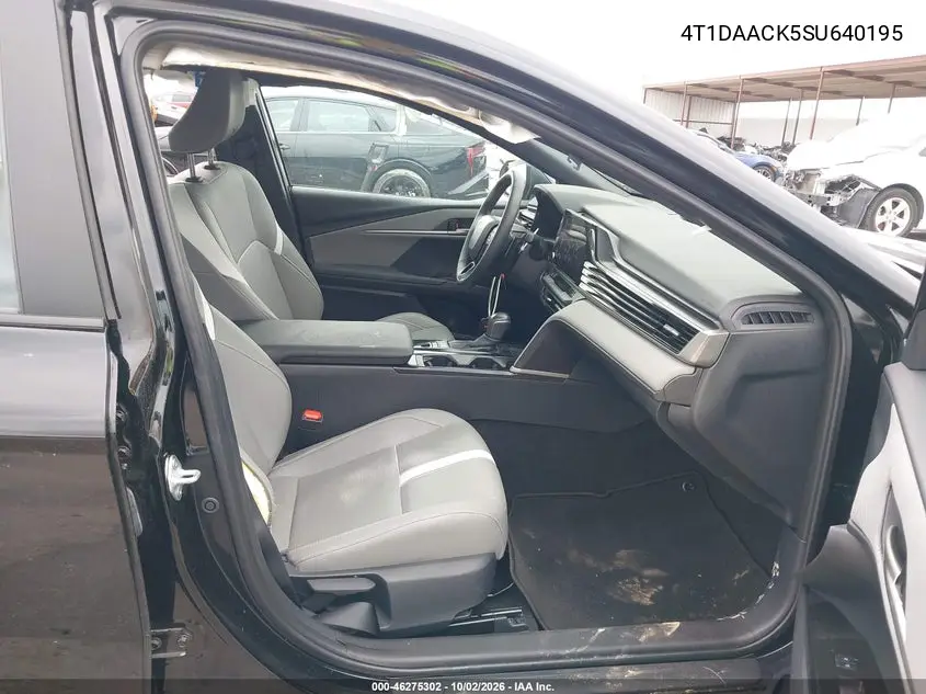 2025 TOYOTA CAMRY VIN 4T1DAACK5SU640195 — фото 5