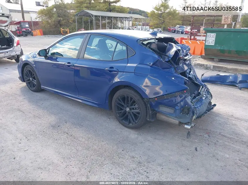 2025 TOYOTA CAMRY VIN 4T1DAACK6SU035585 — фото 3