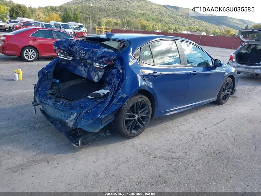 2025 TOYOTA CAMRY VIN 4T1DAACK6SU035585 — фото 4
