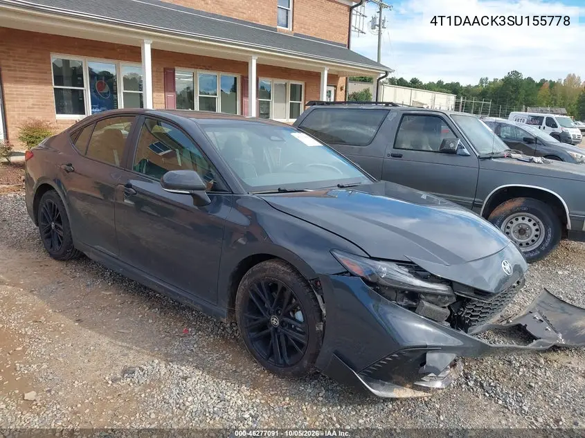 TOYOTA CAMRY 2025, VIN 4T1DAACK3SU155778