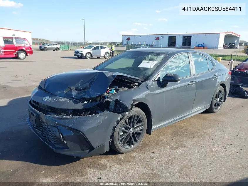 2025 TOYOTA CAMRY VIN 4T1DAACK0SU584411 — фото 2