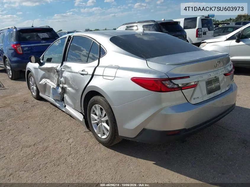 2025 TOYOTA CAMRY VIN 4T1DAACK7SU603973 — фото 3