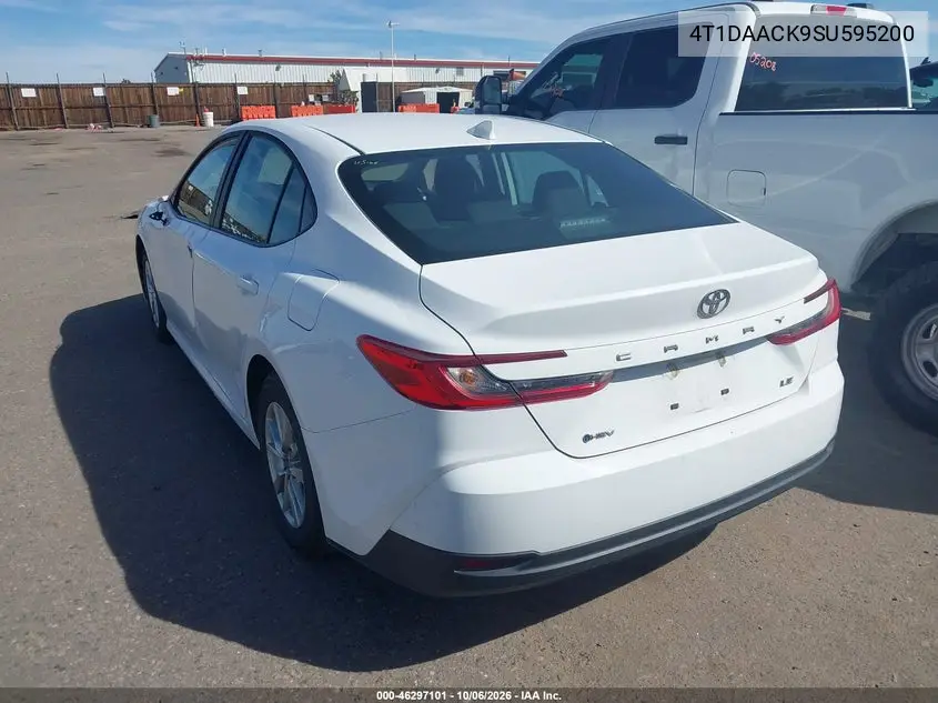 2025 TOYOTA CAMRY VIN 4T1DAACK9SU595200 — фото 3