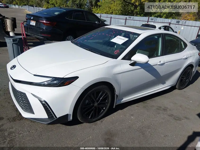 2025 TOYOTA CAMRY VIN 4T1DBADK8SU036717 — фото 2