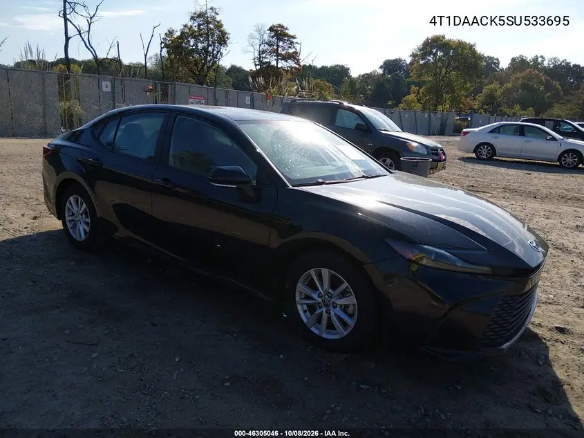 TOYOTA CAMRY 2025, VIN 4T1DAACK5SU533695