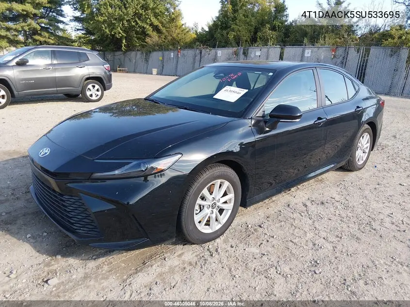 2025 TOYOTA CAMRY VIN 4T1DAACK5SU533695 — фото 2