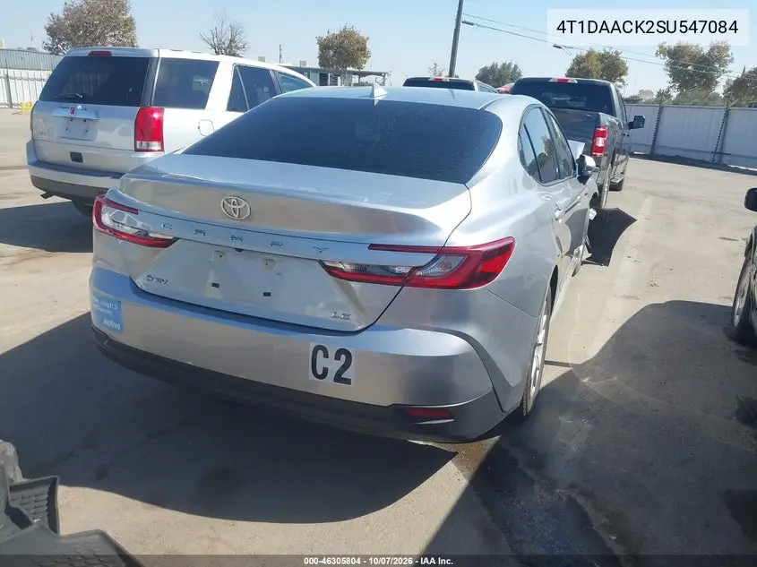 2025 TOYOTA CAMRY VIN 4T1DAACK2SU547084 — фото 4