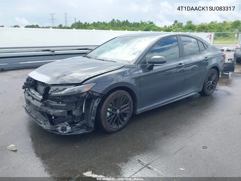 2025 TOYOTA CAMRY VIN 4T1DAACK1SU083317 — фото 2