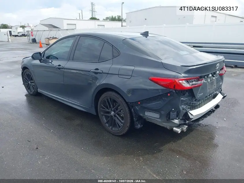 2025 TOYOTA CAMRY VIN 4T1DAACK1SU083317 — фото 3
