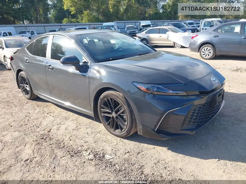 TOYOTA CAMRY 2025, VIN 4T1DAACK1SU182722