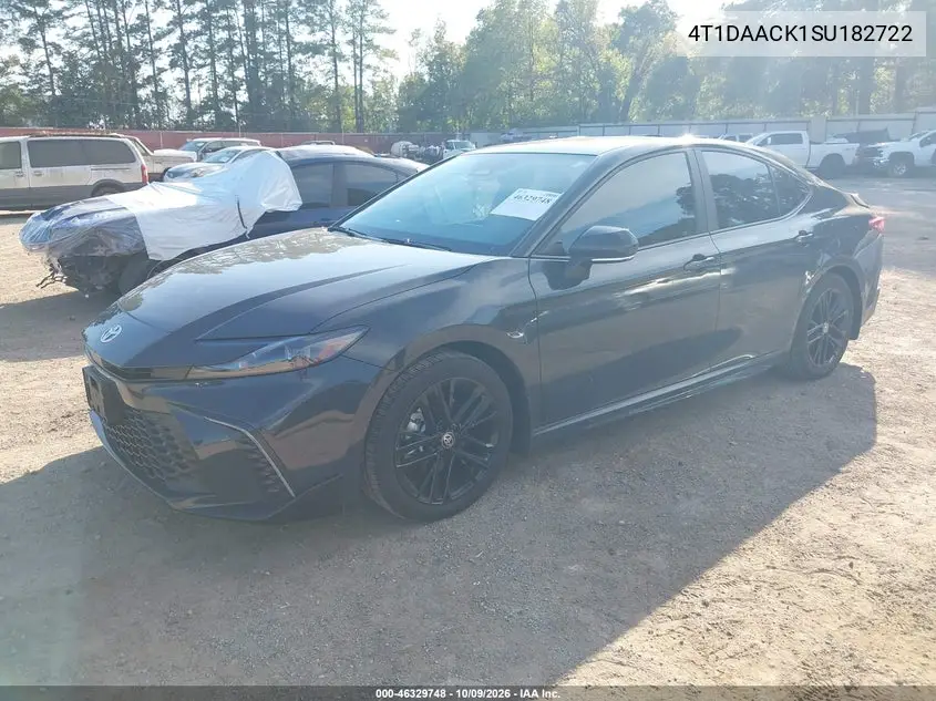 2025 TOYOTA CAMRY VIN 4T1DAACK1SU182722 — фото 2