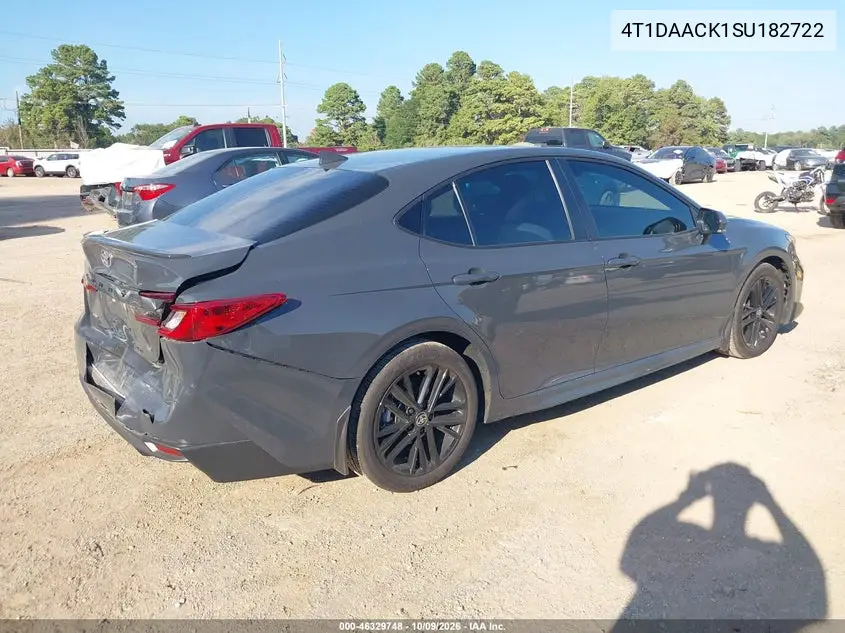 2025 TOYOTA CAMRY VIN 4T1DAACK1SU182722 — фото 4